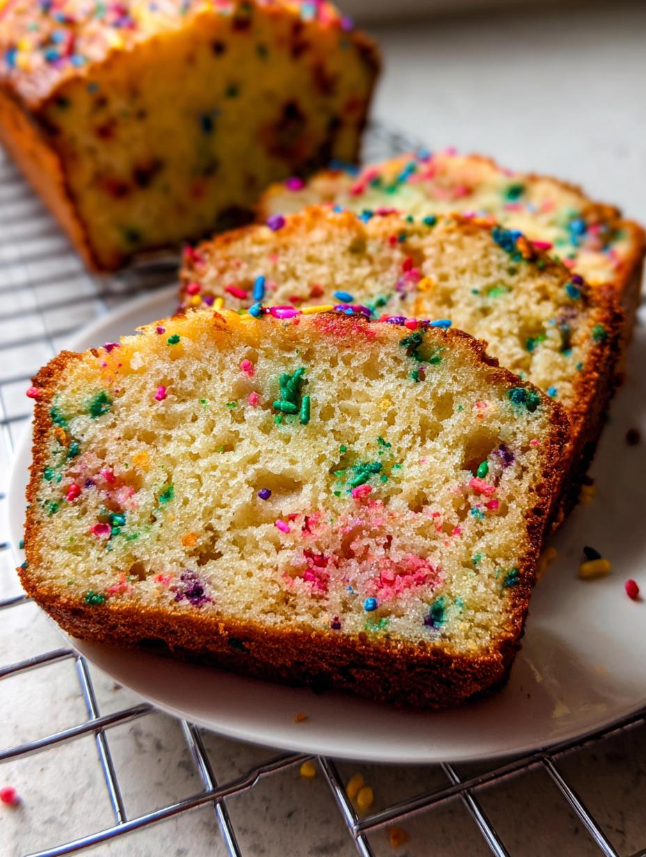 funfetti quick bread - detail 2