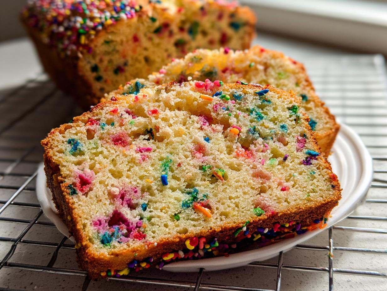 Amazing funfetti quick bread in 10 minutes