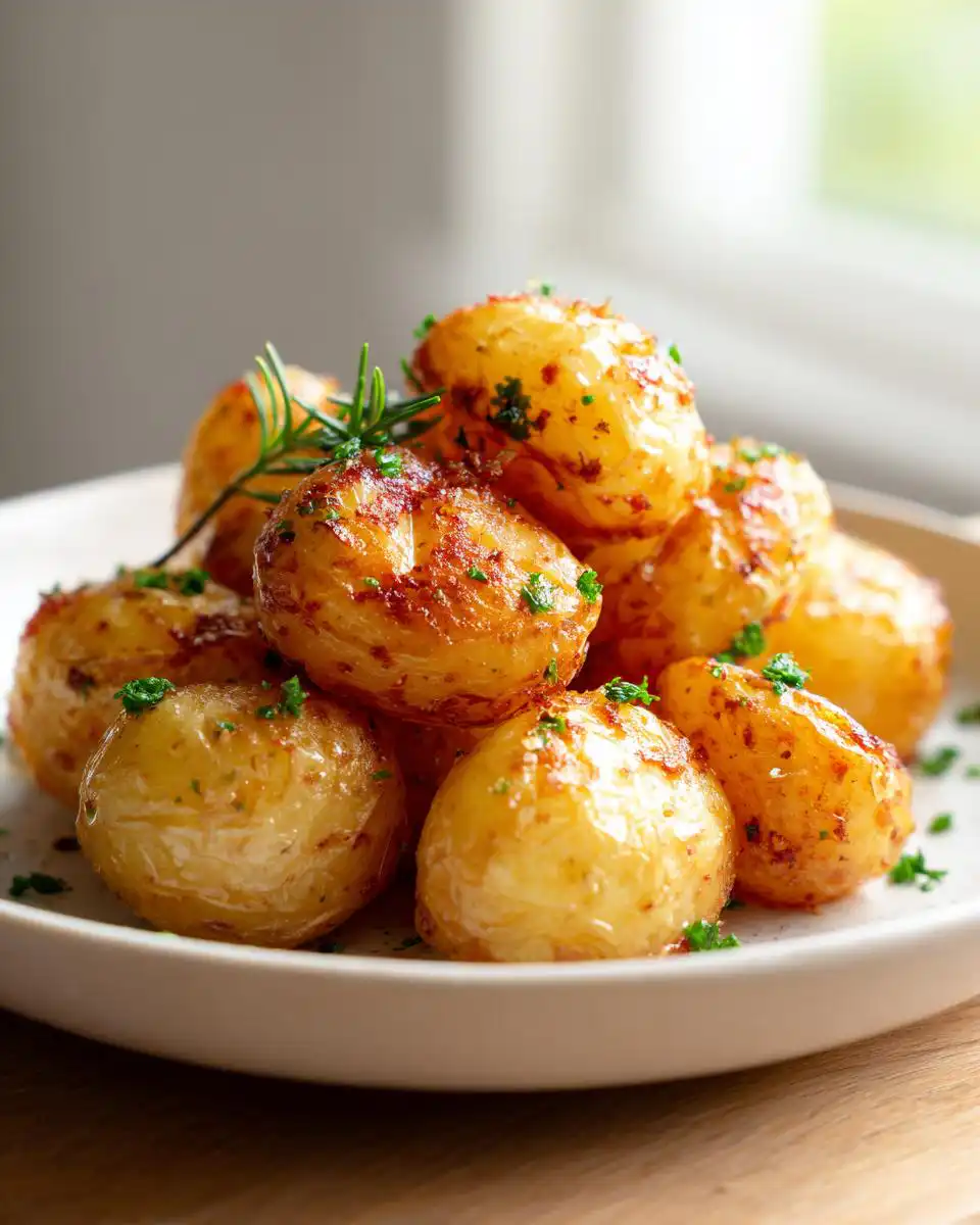 garlic roasted potatoes - detail 1