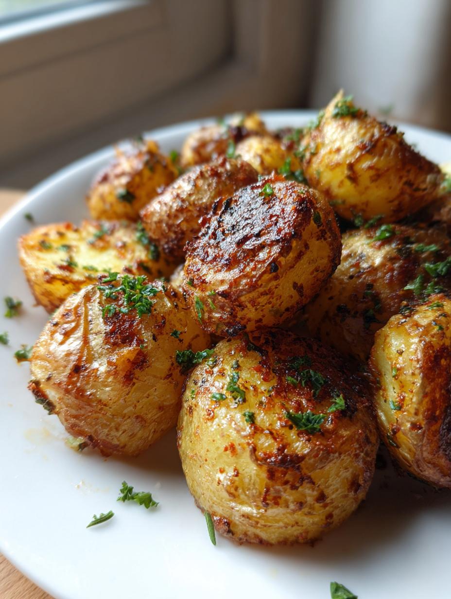 garlic roasted potatoes - detail 2