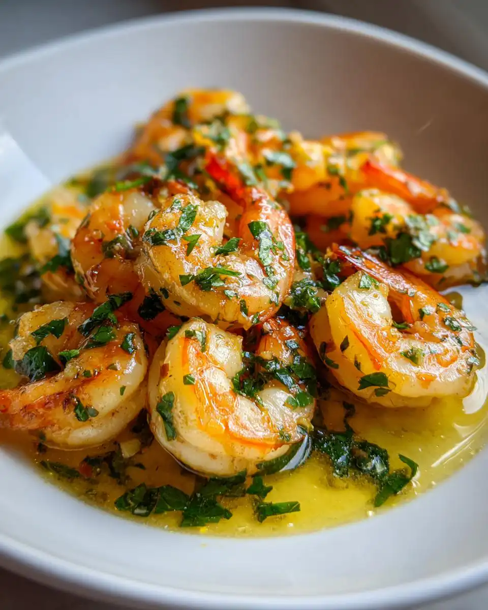 garlic shrimp - detail 1