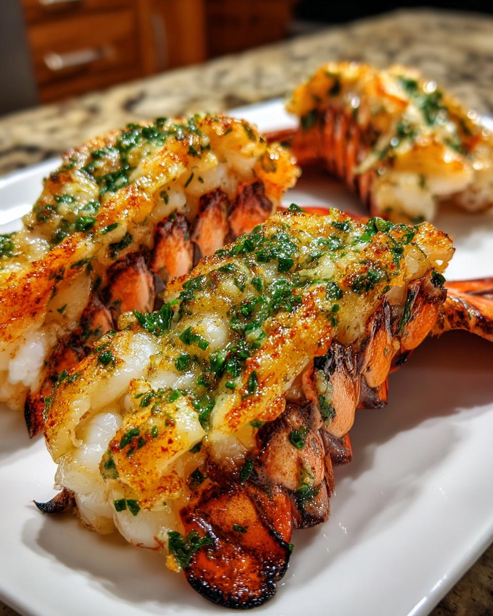 grilled lobster tails - detail 2