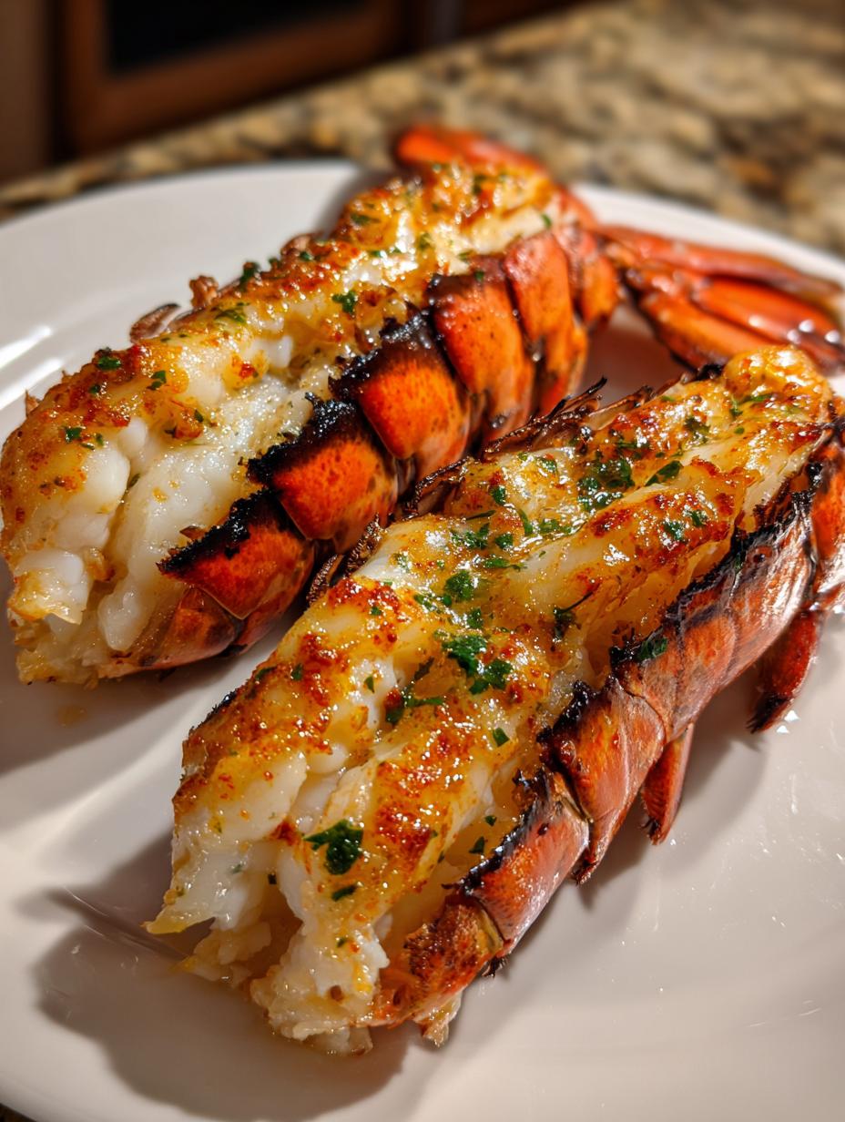 grilled lobster tails - detail 3