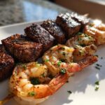 grilled surf and turf skewers