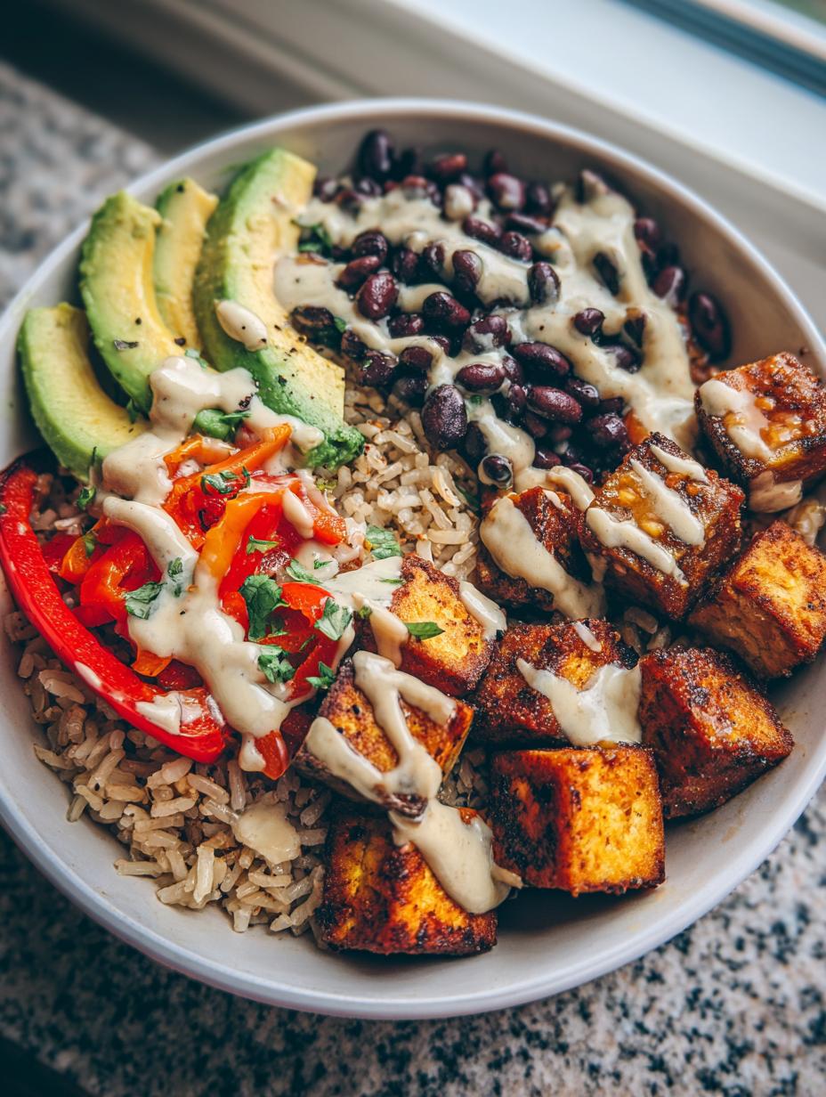 high protein vegan bowl - detail 2