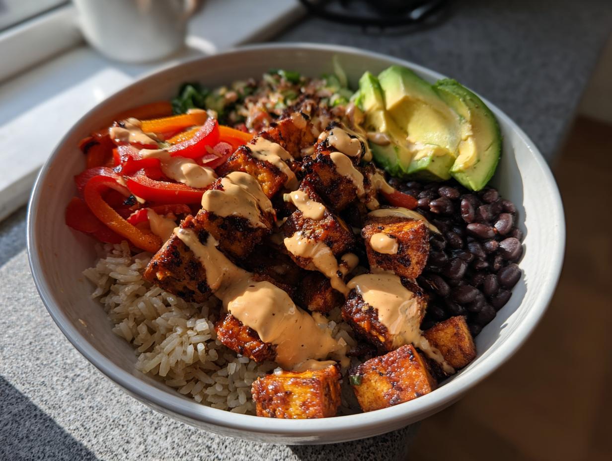 Amazing high protein vegan bowl with 32g power