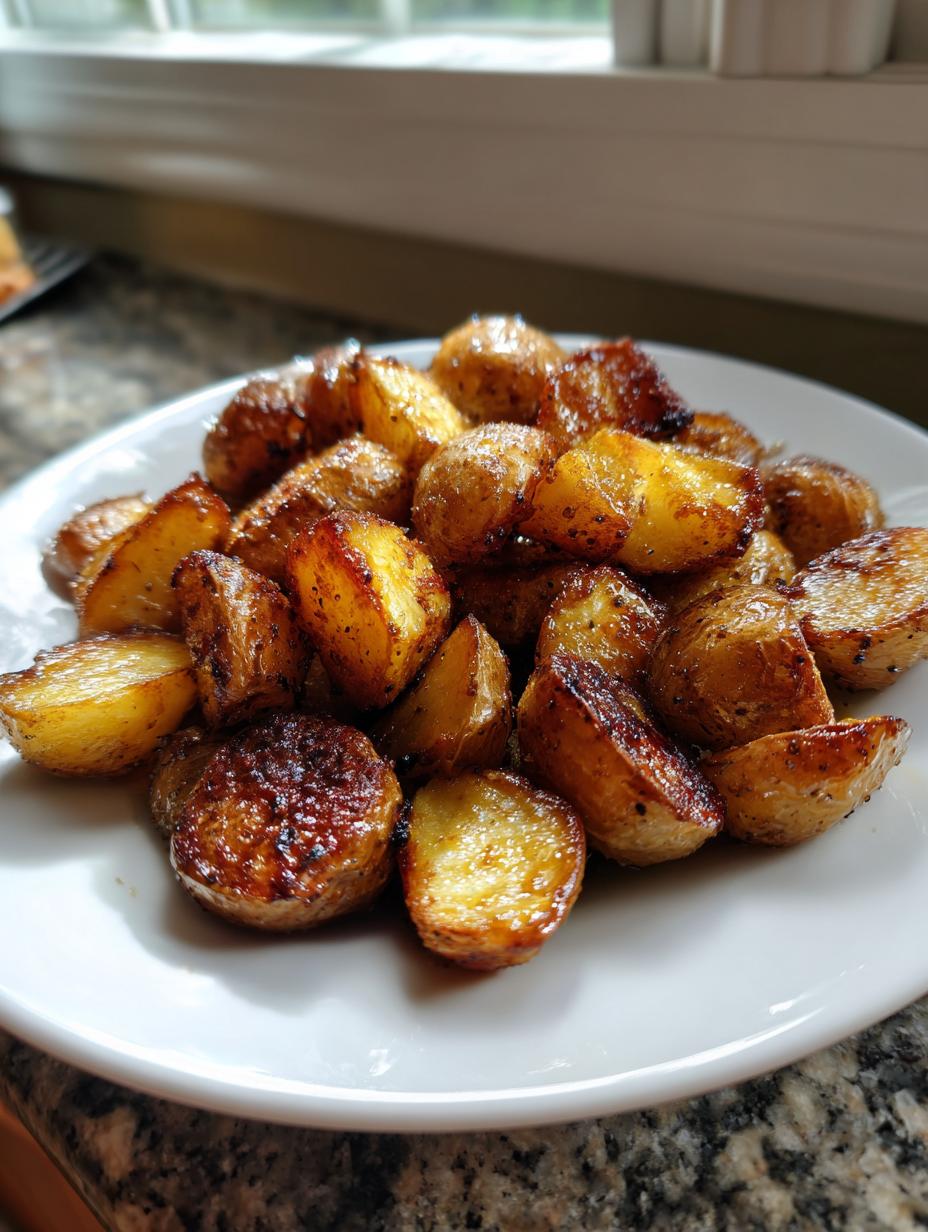 honey mustard roasted potatoes - detail 2