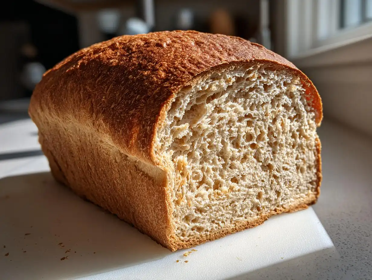 Amazing soft honey wheat bread in 12 simple steps