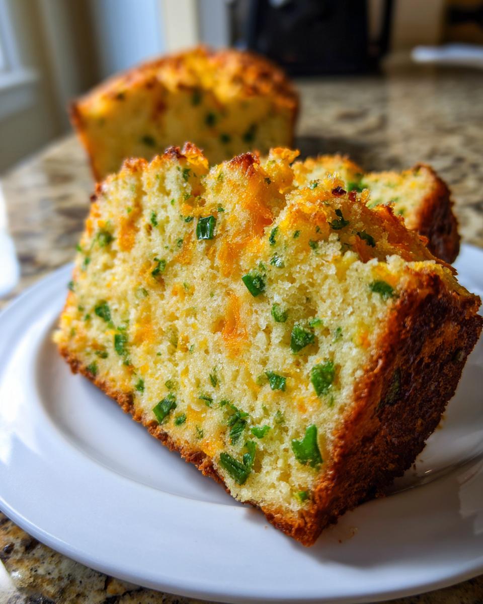 jalapeño cheddar bread - detail 1