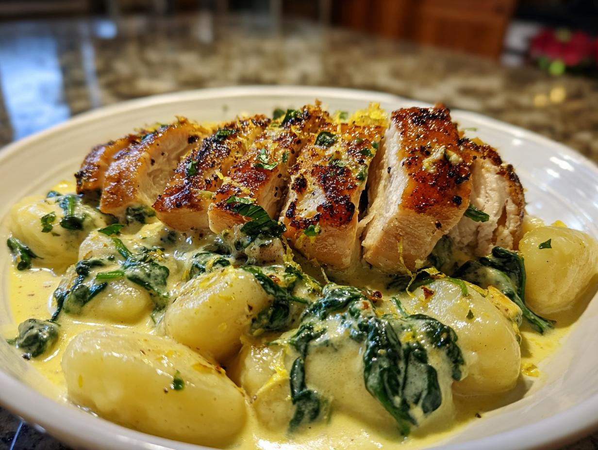 Amazing 1-pan lemon chicken gnocchi now
