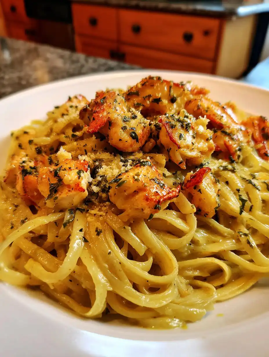 lobster pasta - detail 2