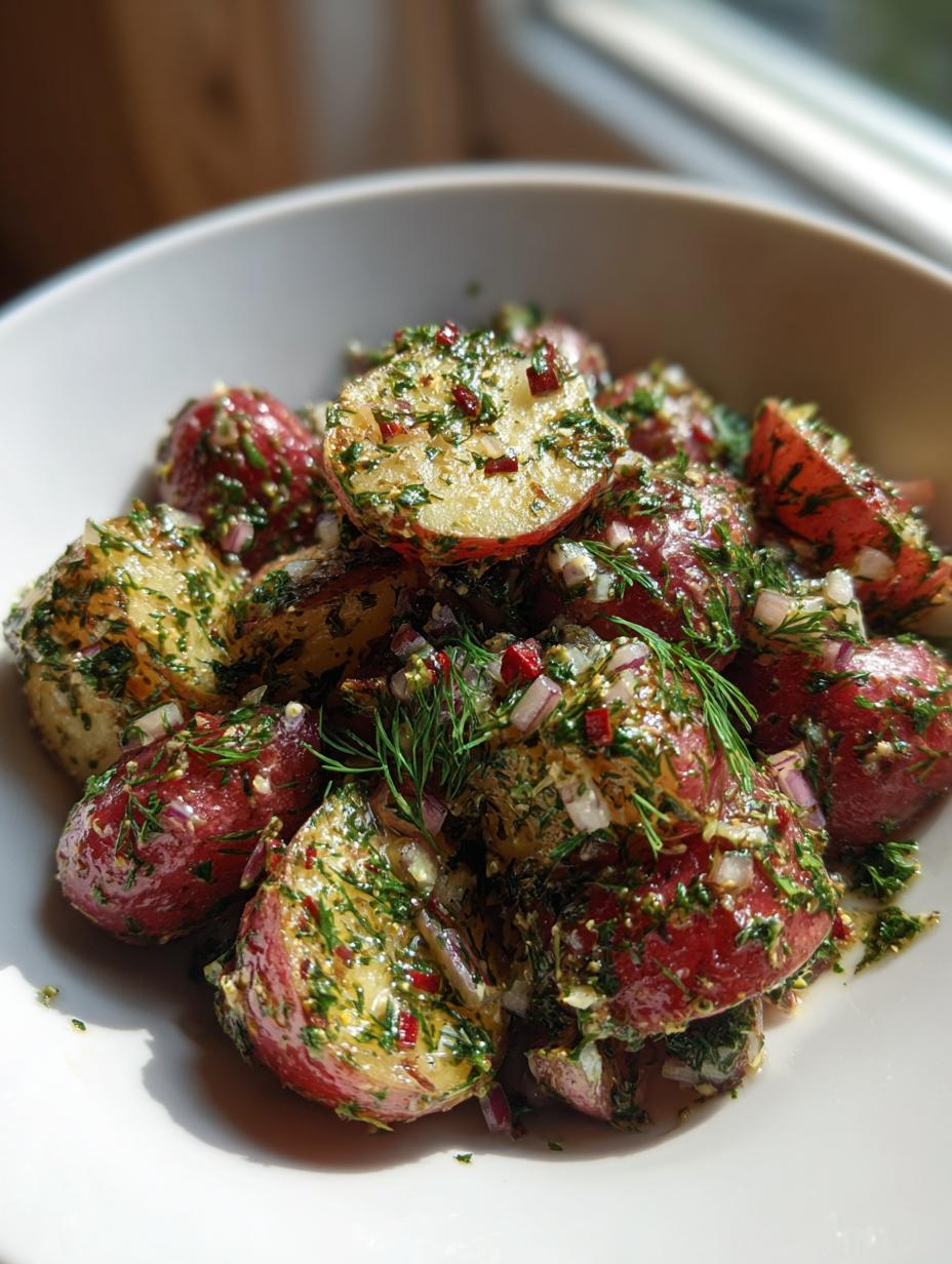 no mayo potato salad - detail 2