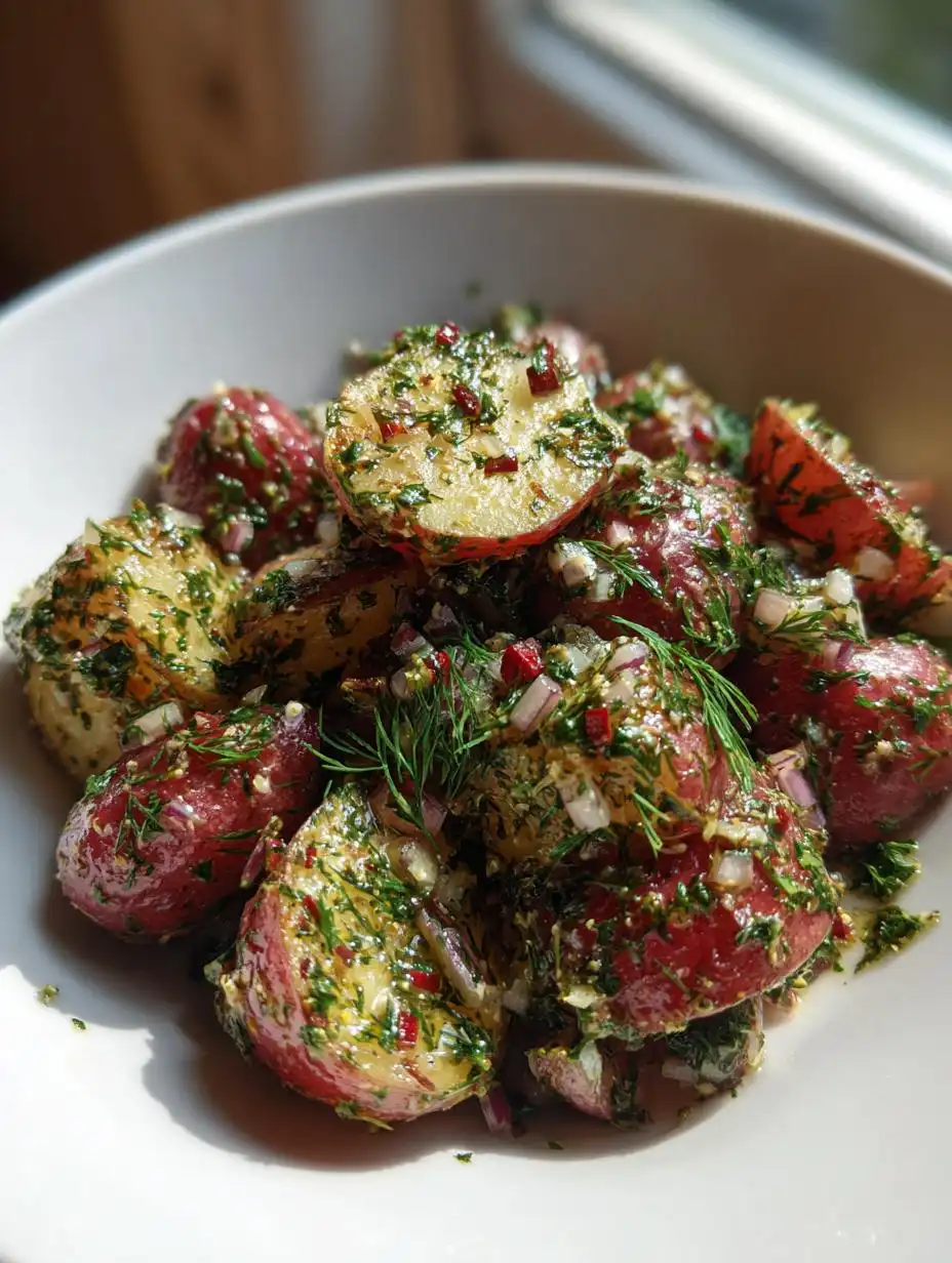 no mayo potato salad - detail 2