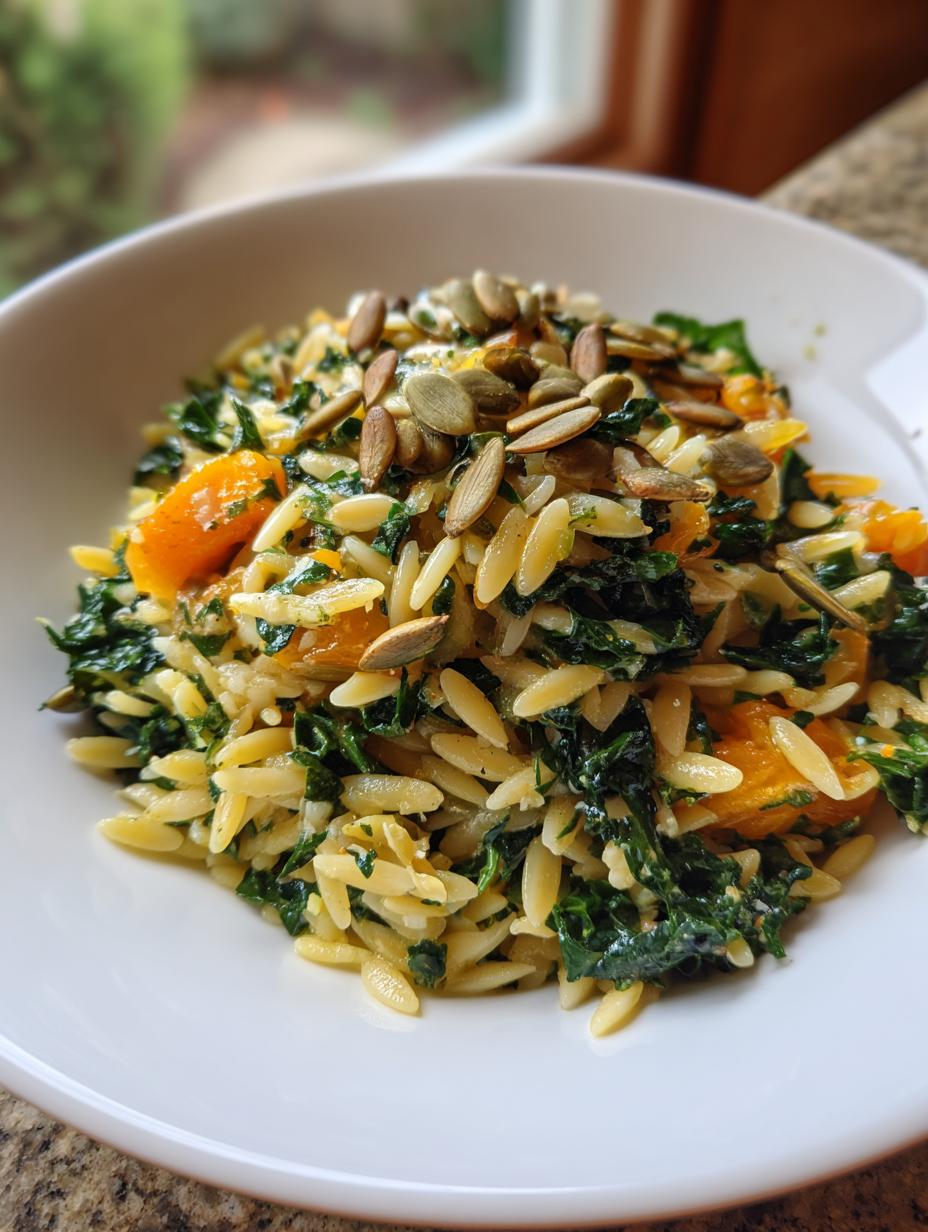 orzo kale salad - detail 2
