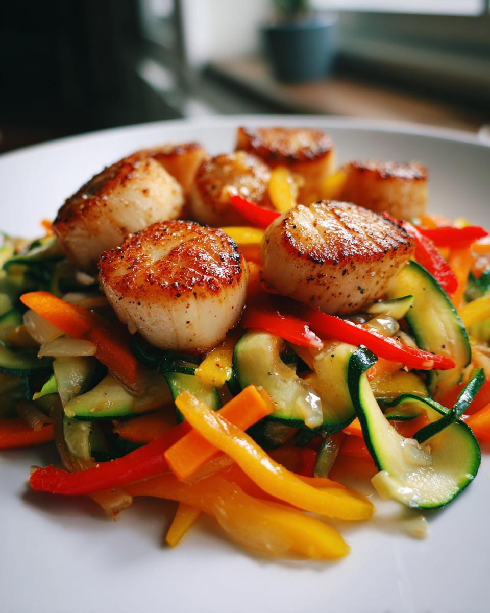 pan-seared scallops - detail 2