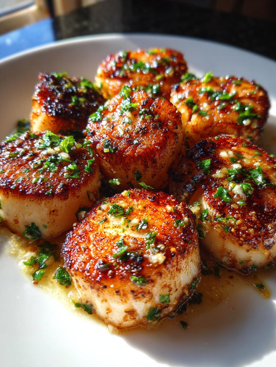 seared scallops - detail 2