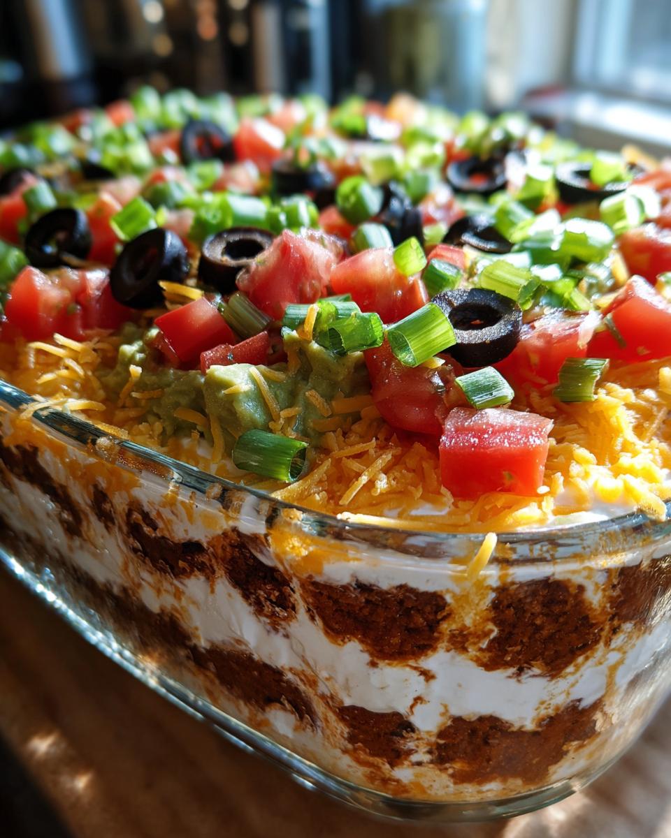 seven layer dip - detail 1
