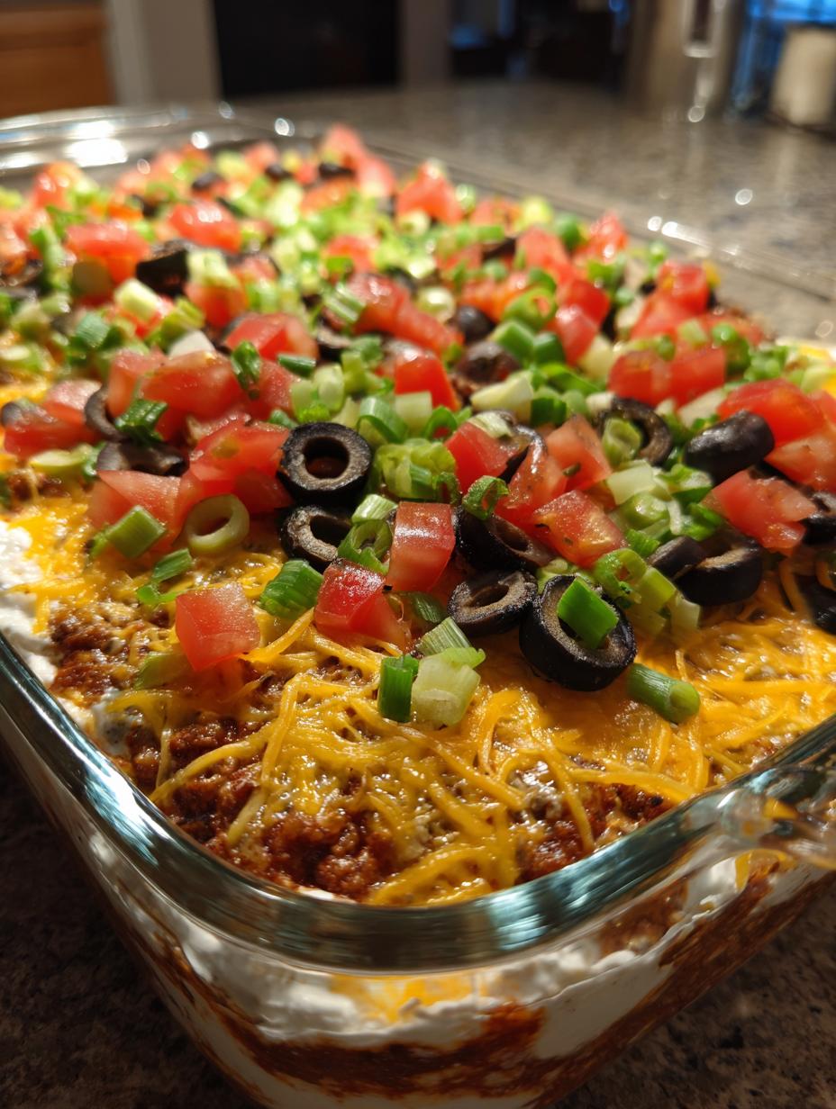 seven layer dip - detail 2