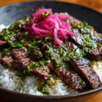 skirt steak rice bowls