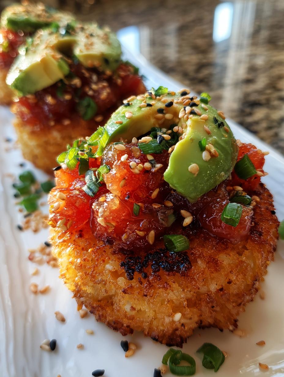 spicy tuna crispy rice - detail 2