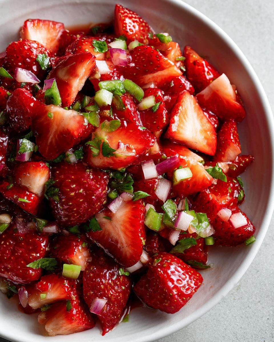 strawberry salsa - detail 2