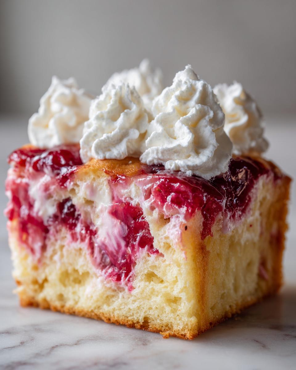 strawberry swirl sheet pan pancakes - detail 1