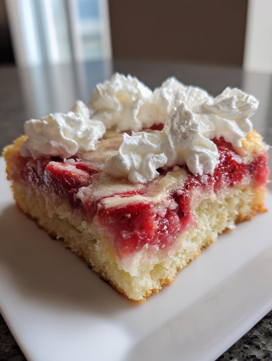 strawberry swirl sheet pan pancakes - detail 2