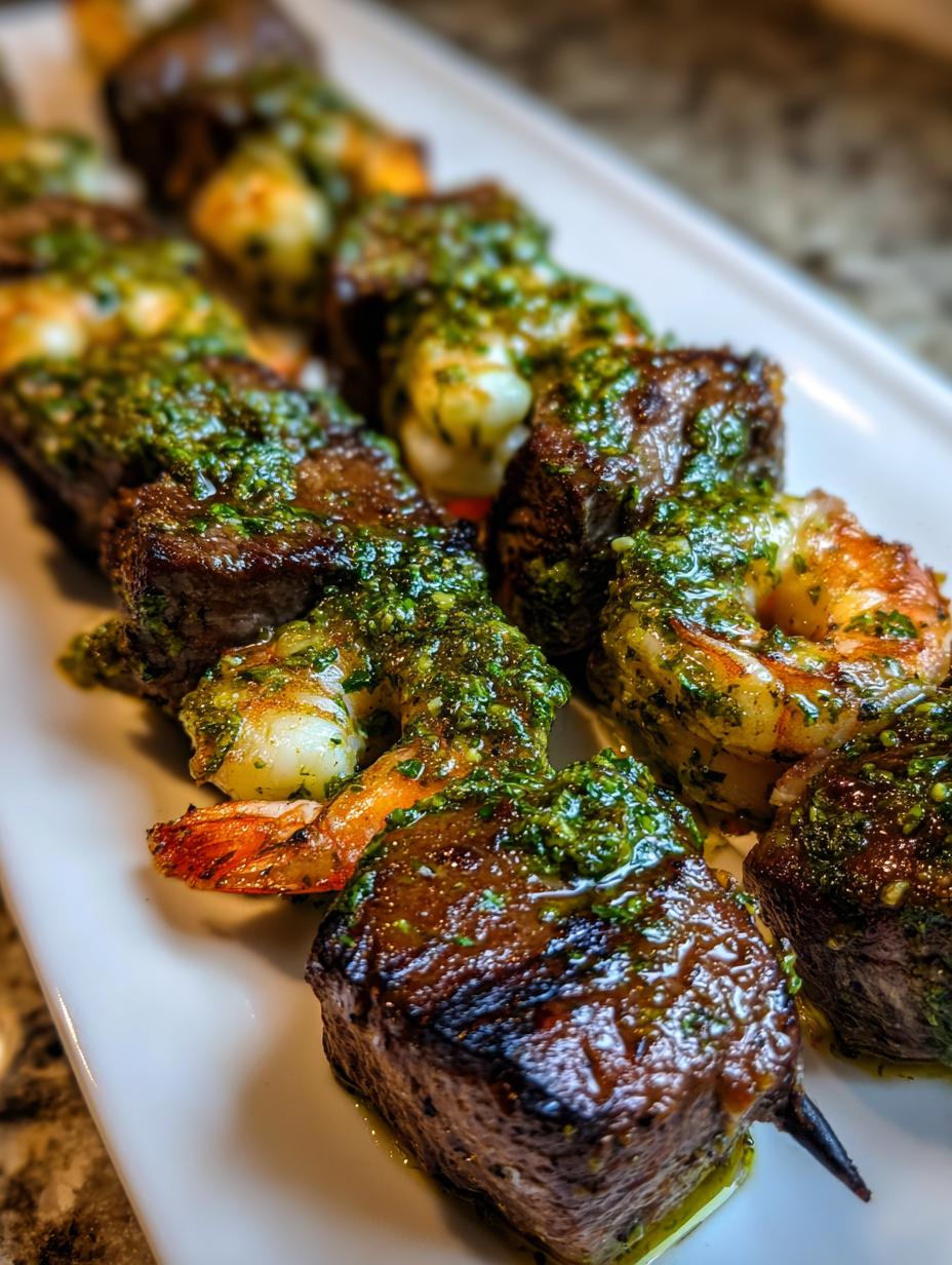 surf and turf kebabs - detail 2