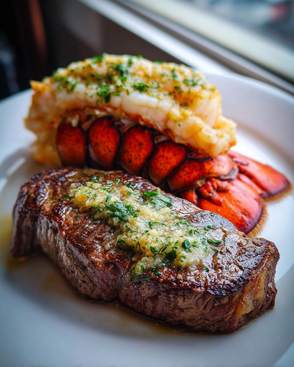 surf and turf steak and lobster - detail 1