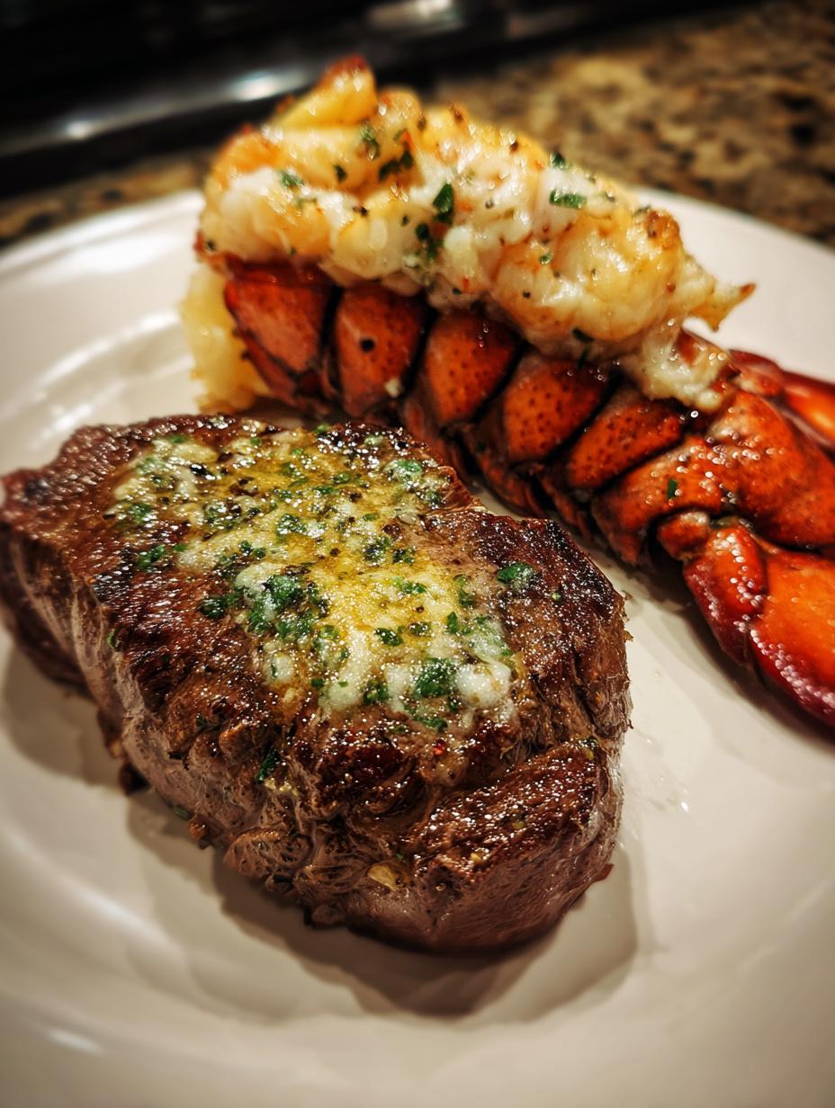 surf and turf steak and lobster - detail 2