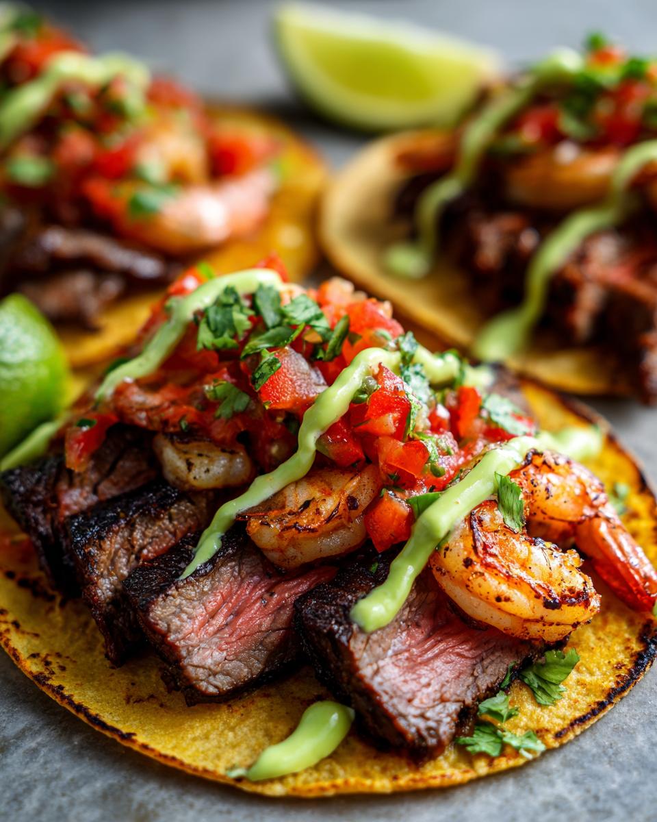 surf and turf tacos - detail 1