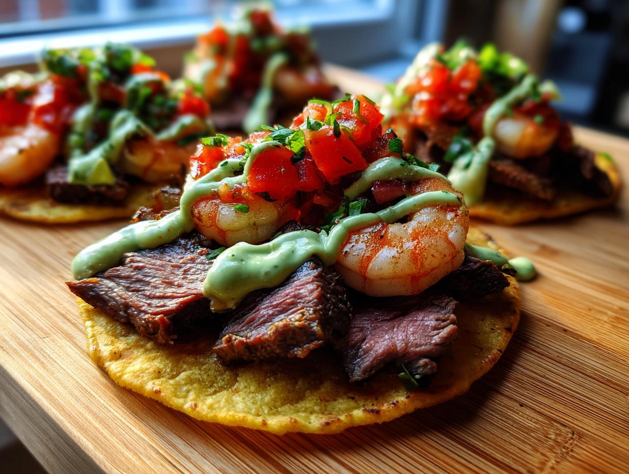 Amazing surf and turf tacos in 40 mins
