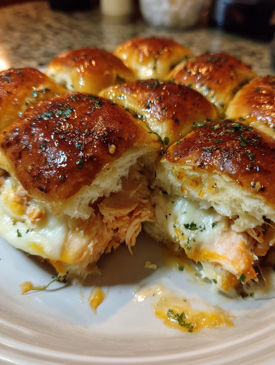 turkey and cheese sliders - detail 2