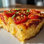 upside-down tomato cornbread
