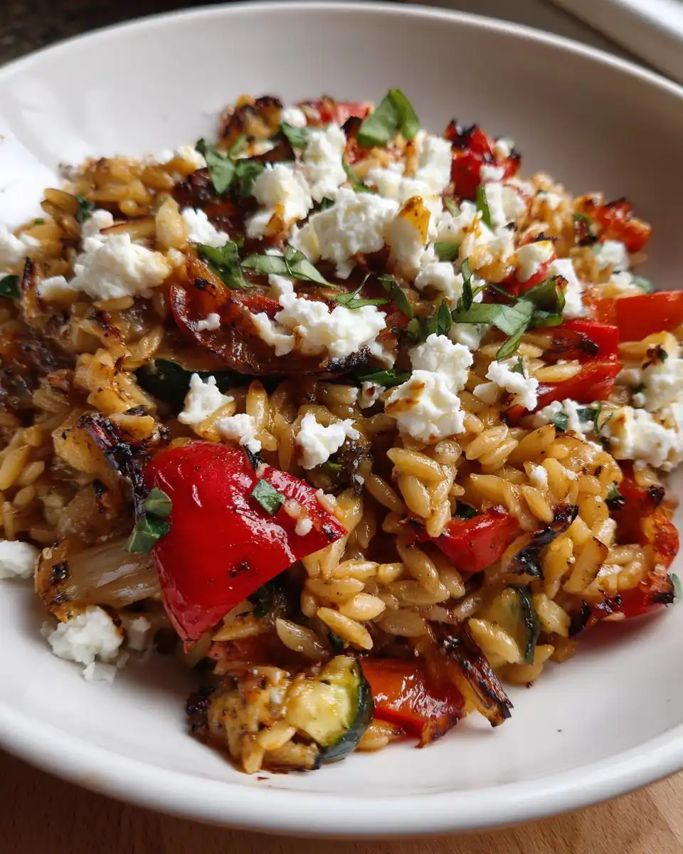 30 Minute Grilled Veggie Orzo - detail 1