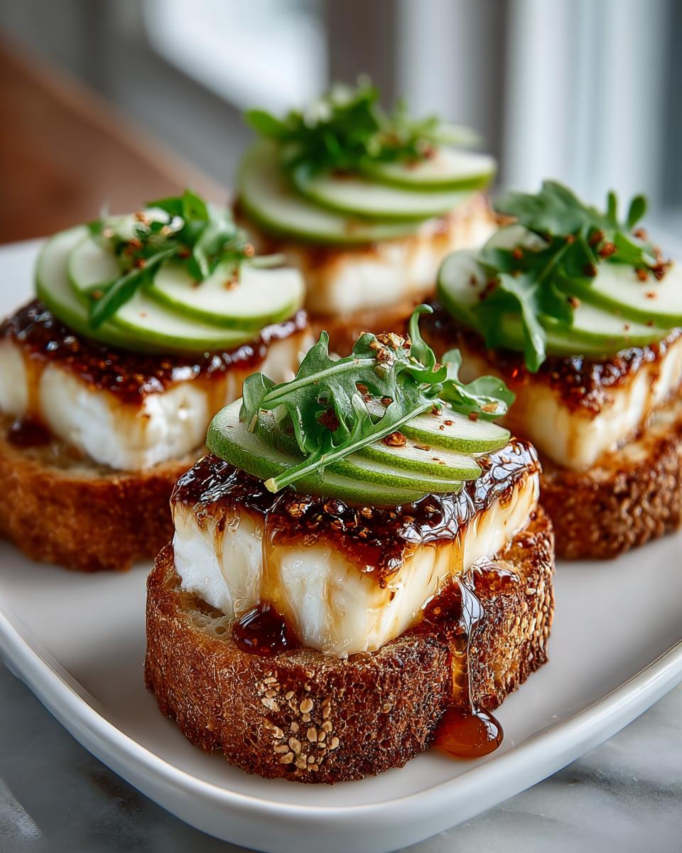 Apple Brie Crostini with Spicy Honey - detail 1