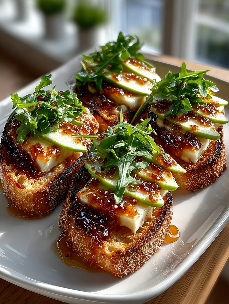 Apple Brie Crostini with Spicy Honey - detail 2