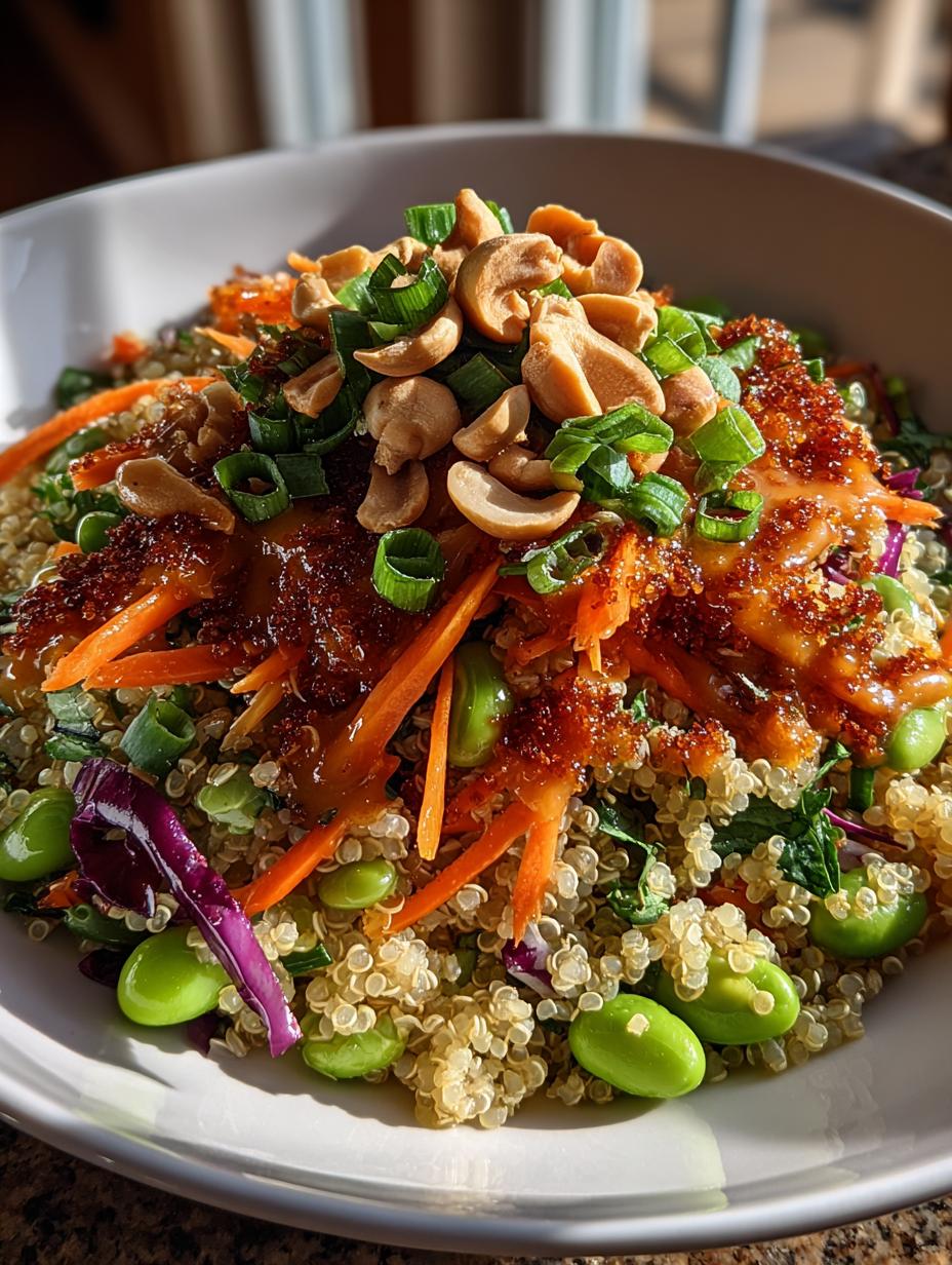 Asian Edamame Crunch Salad with Peanut Dressing - detail 2