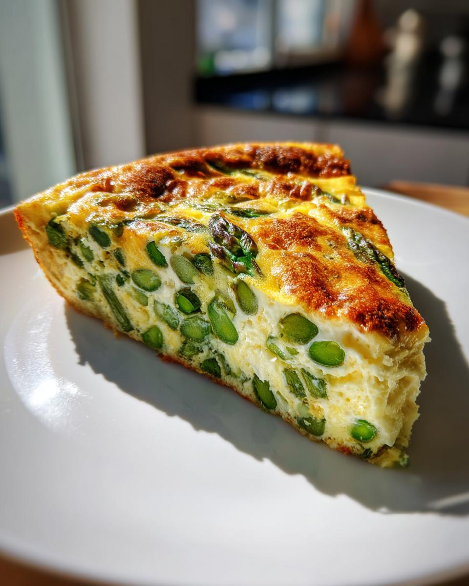 Asparagus and Gruyere Crustless Quiche - detail 1