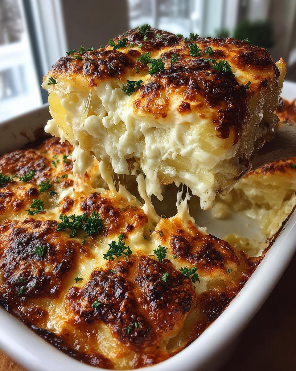 Au Gratin Potatoes with Three Cheeses - detail 1