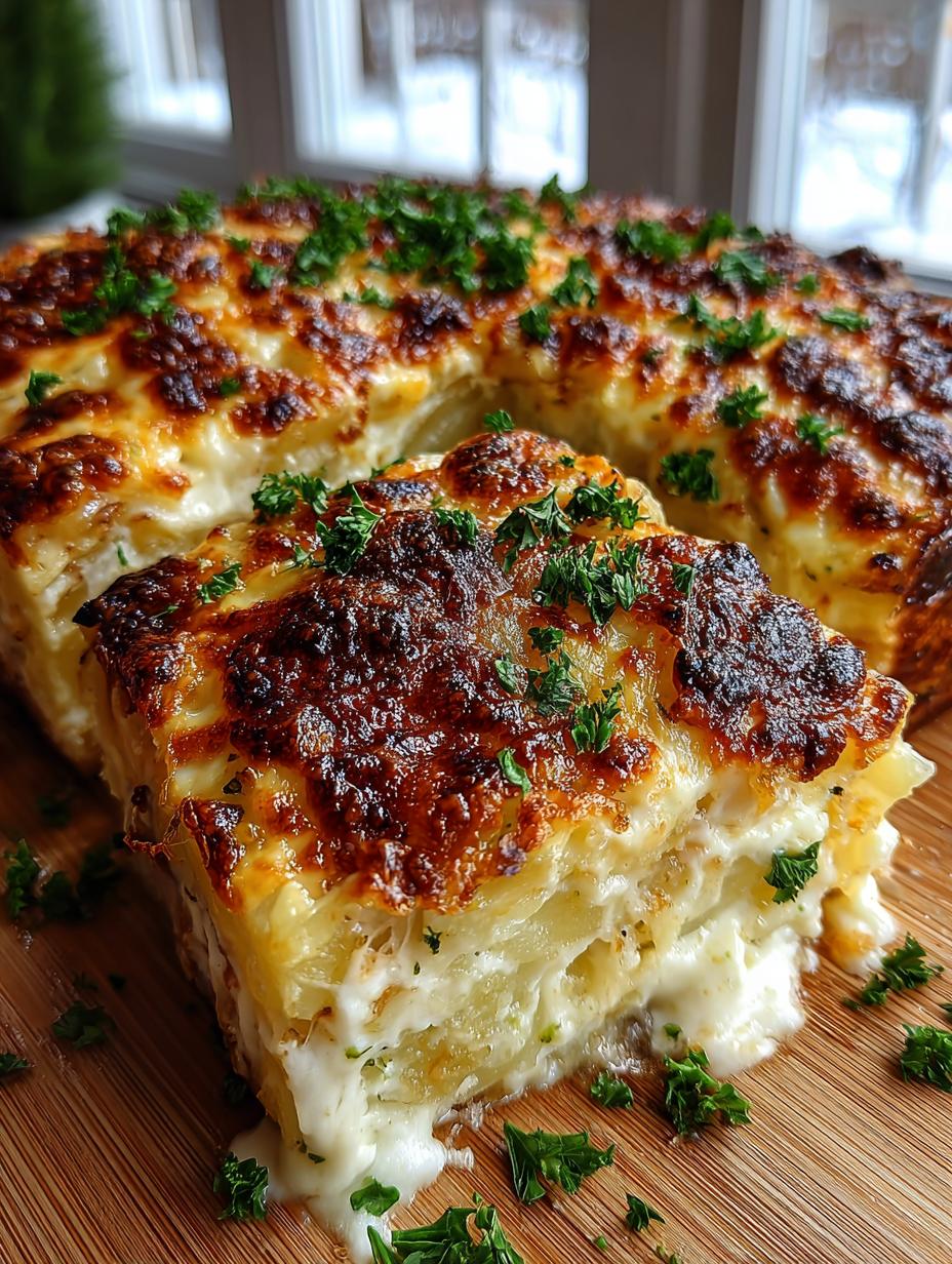 Au Gratin Potatoes with Three Cheeses - detail 2