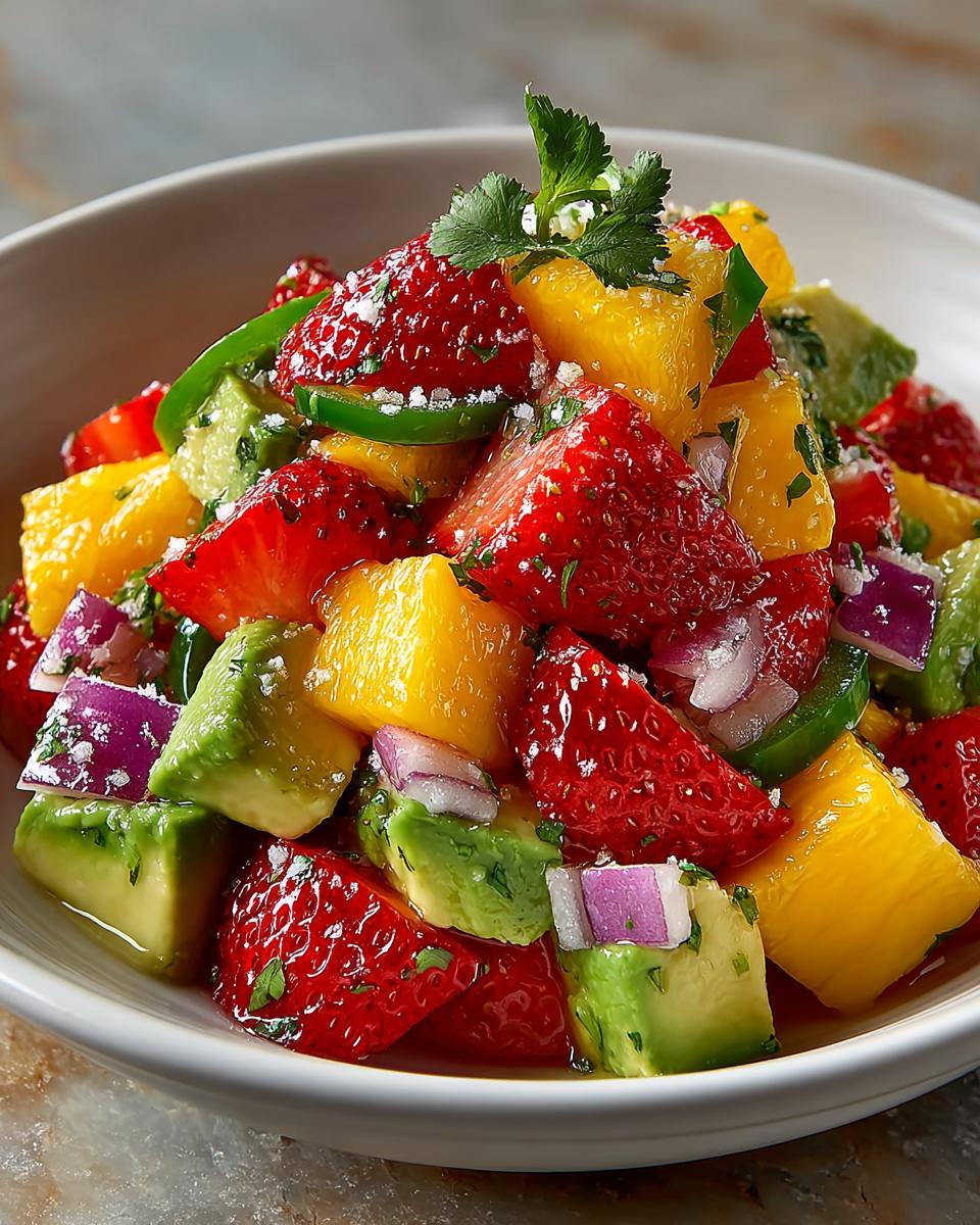 Avocado Strawberry Mango Salsa - detail 1