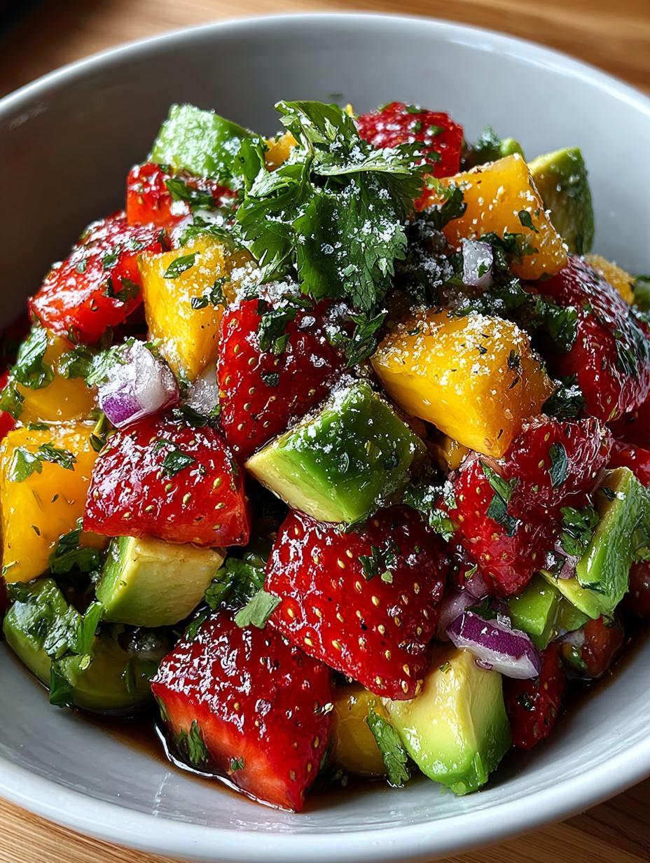 Avocado Strawberry Mango Salsa - detail 2