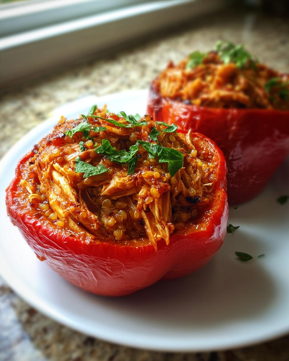 BBQ Pulled Jackfruit Stuffed Peppers - detail 1