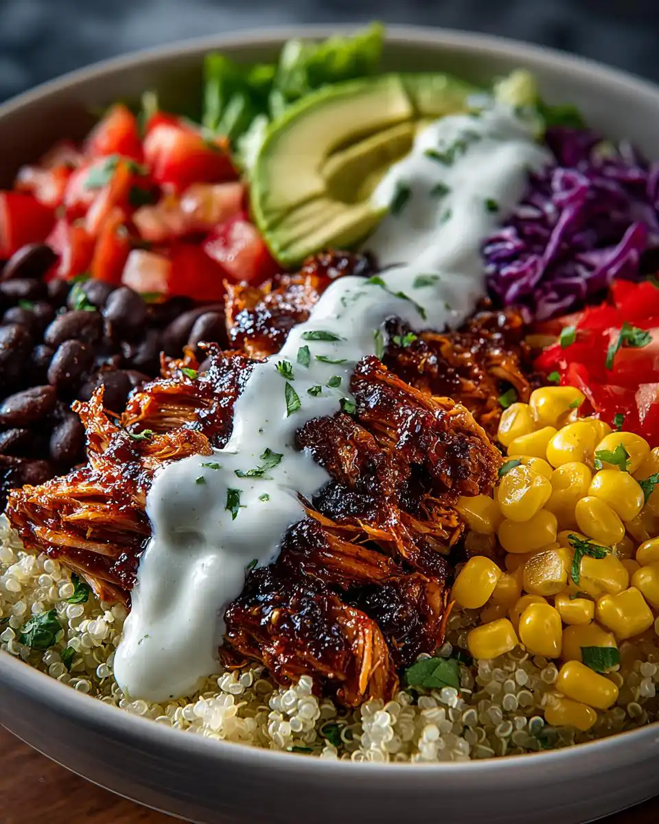 BBQ Ranch Chicken Quinoa Bowls - detail 1