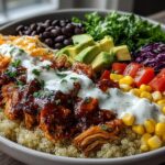 BBQ Ranch Chicken Quinoa Bowls