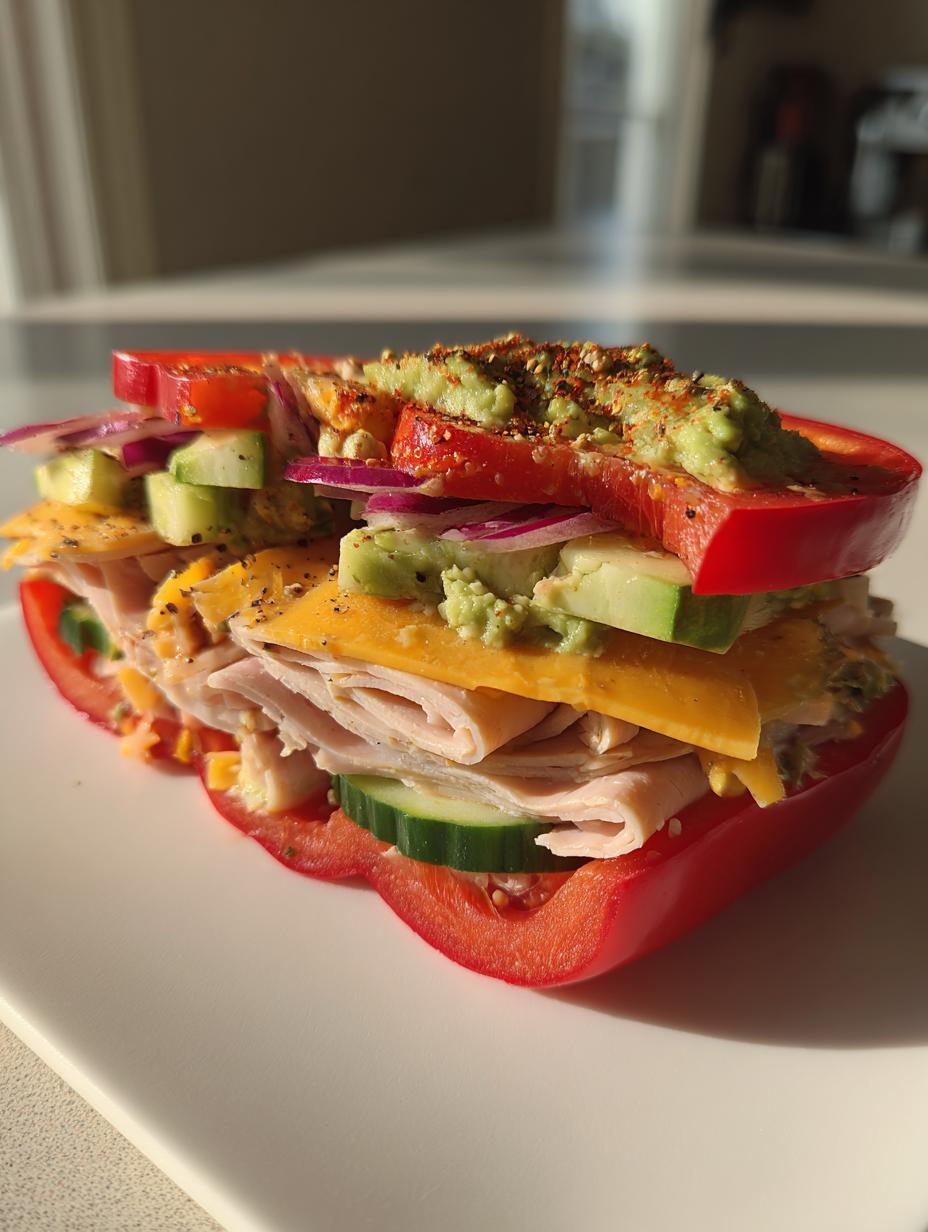 Bell Pepper Sandwich - detail 2