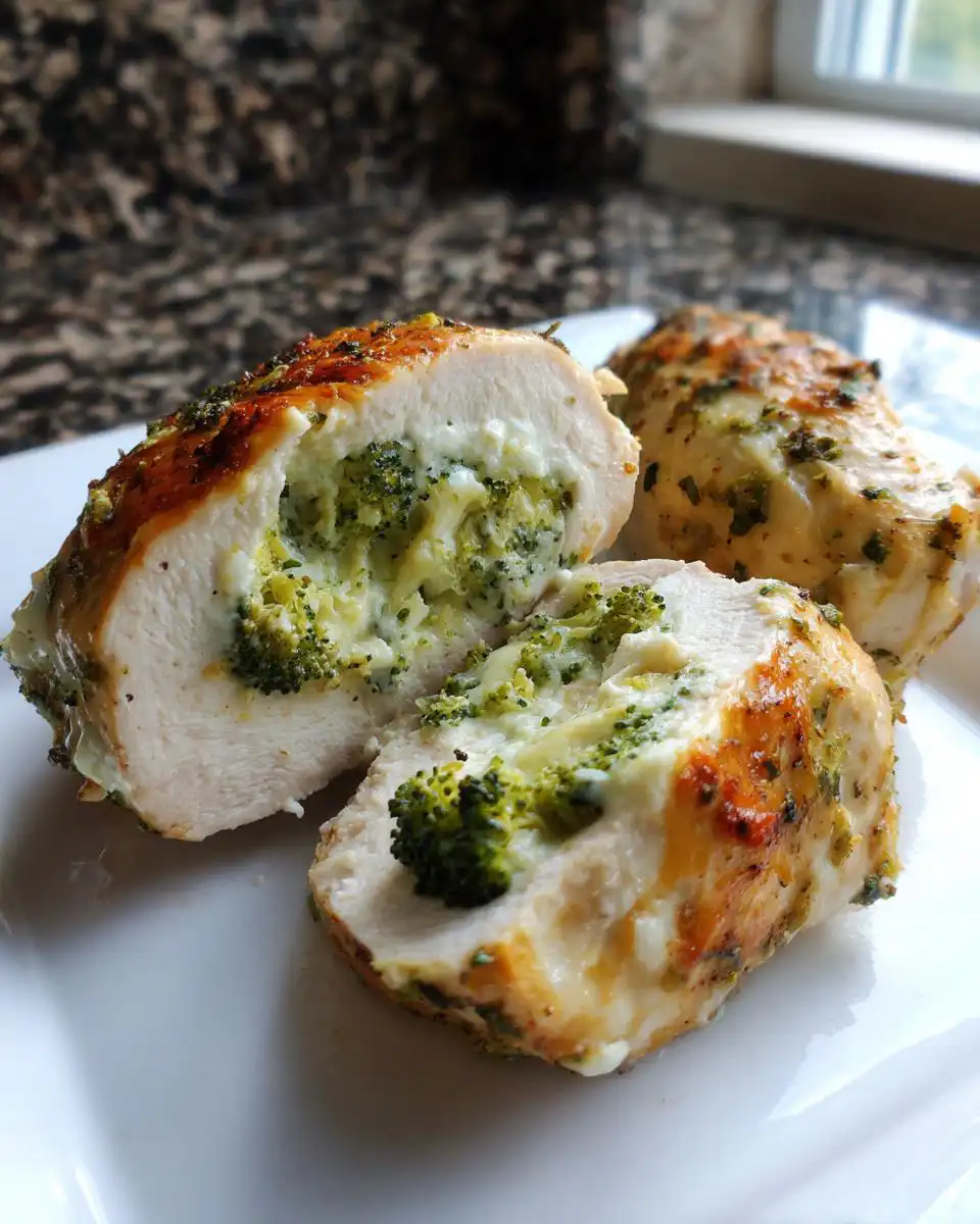 Broccoli Cheese Stuffed Chicken Breast Dinner - detail 1