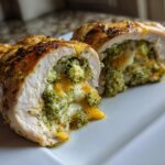 Broccoli Cheese Stuffed Chicken Breast Dinner