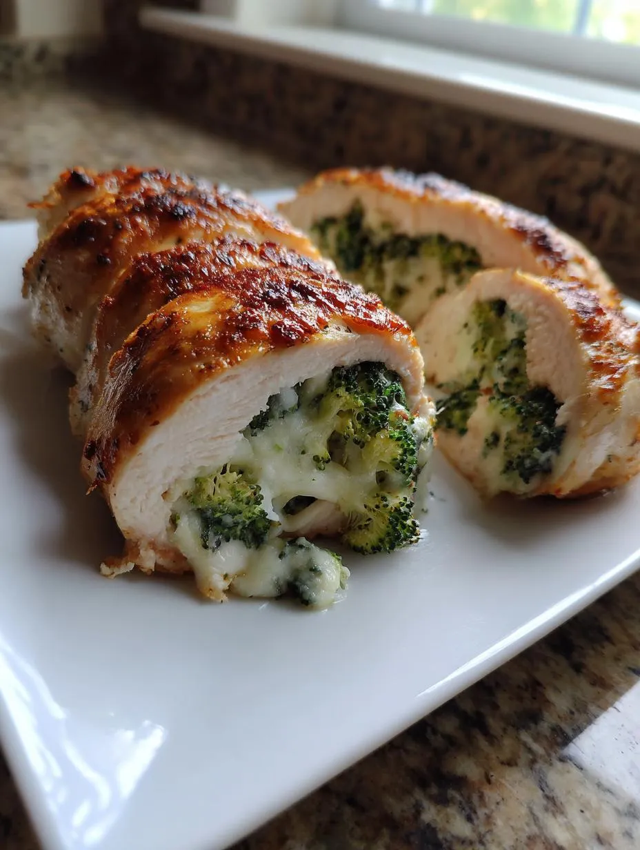 Broccoli Cheese Stuffed Chicken Breast Dinner - detail 2